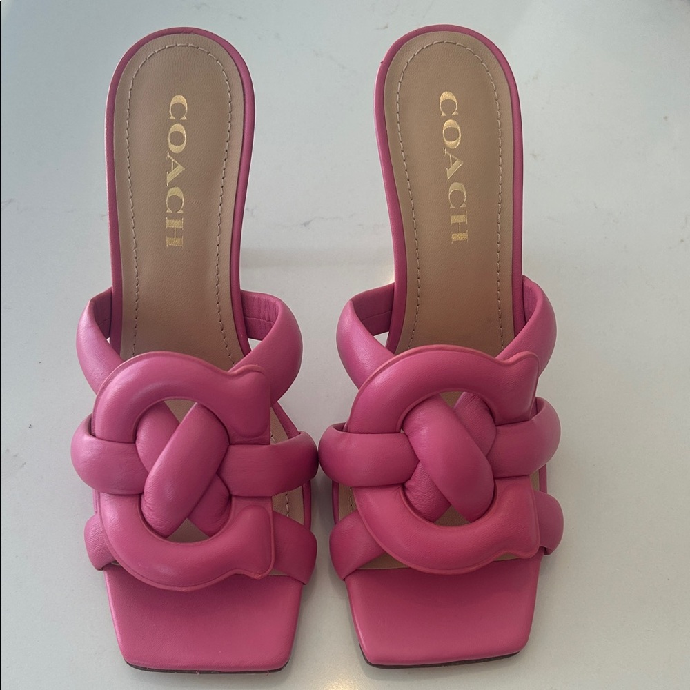 Coach Fuchsia Women's Mules